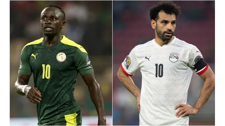 Sadio Mane of Senegal and Mohamed Salah of Egypt