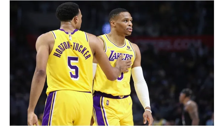 Talen Horton-Tucker and Russell Westbrook