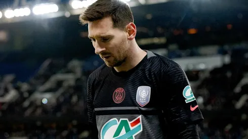 Lionel Messi of PSG in action