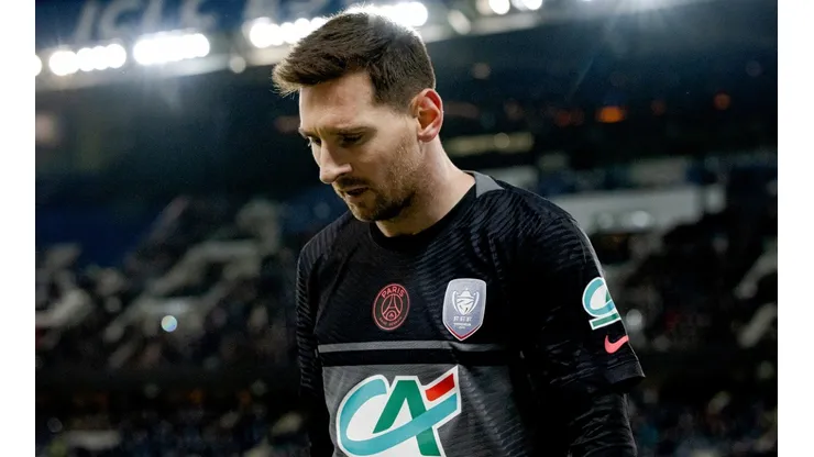 Lionel Messi of PSG in action