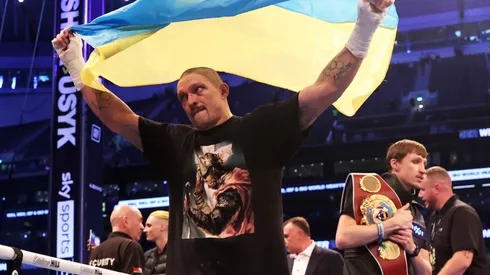 Oleksandr Usyk has previously shown its patriotic side during his boxing performances