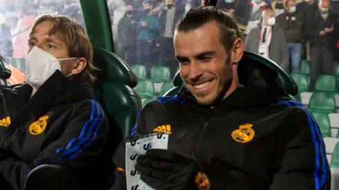 Gareth Bale of Real Madrid on the bench
