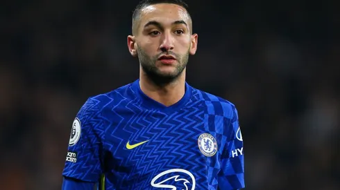 Hakim Ziyech in action for Chelsea.