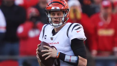Bengals quarterback Joe Burrow in action against the Chiefs in the 2022 AFC Championship Game.