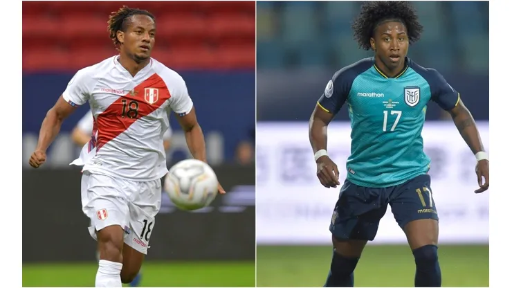 André Carrillo of Peru and Angelo Preciado of Ecuador
