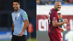 Luis Suarez (left) and Salomon Rondon