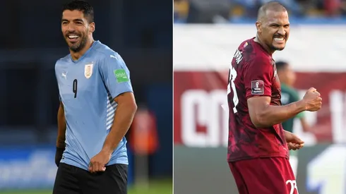 Luis Suarez (left) and Salomon Rondon