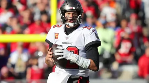 Tom Brady in a game with the Tampa Bay Buccaneers