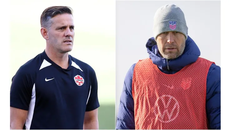 John Herdman of Canada (left) and Gregg Berhalter of the United States (right)