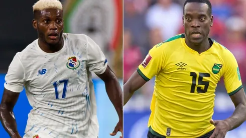 Jose Fajardo of Panama (left) and Je-Vaughn Watson of Jamaica (right)