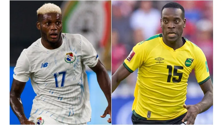 Jose Fajardo of Panama (left) and Je-Vaughn Watson of Jamaica (right)