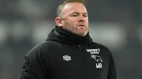 Derby County manager Wayne Rooney turned down Everton's approach for an interview.