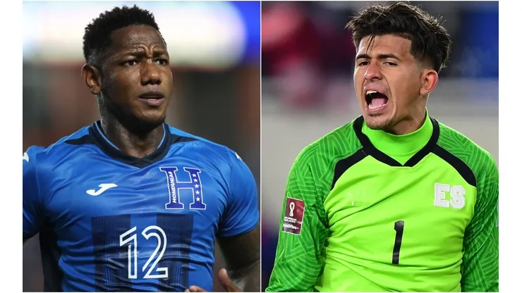 Romell Quioto of Honduras (left) and Mario Gonzalez of El Salvador (right)