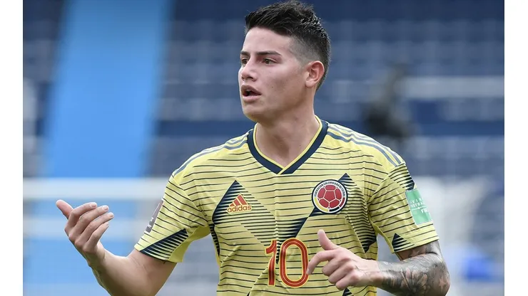 Forward James Rodriguez of Colombia