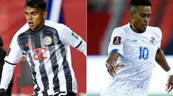 Aaaron Suarez of Costa Rica (left) and Edgar Barcenas of Panama (right)