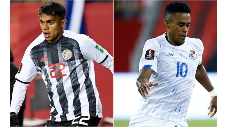 Aaaron Suarez of Costa Rica (left) and Edgar Barcenas of Panama (right)