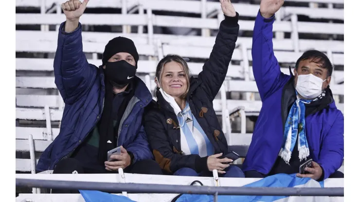 Fans at the stadium