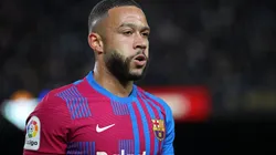 Forward Memphis Depay of Barcelona