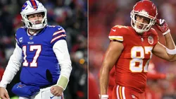 Josh Allen (left) & Travis Kelce