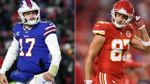 Josh Allen (left) & Travis Kelce