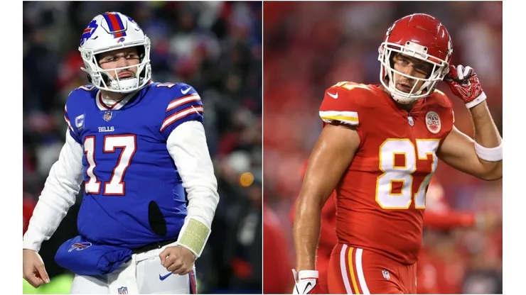Josh Allen (left) & Travis Kelce