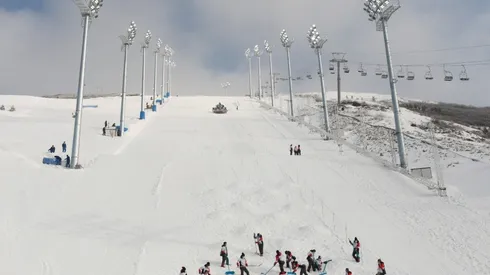 Snow Park In Zhangjiakou