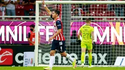 Angel Zaldivar of Chivas celebrates after scoring