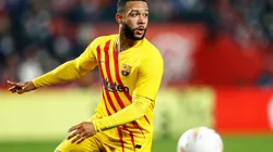Memphis Depay of Barcelona.