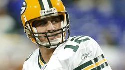 Young Aaron Rordger Rodgers in his first season with the Green Bay Packers on 2005.