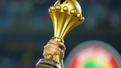A detail view of the African Cup trophy