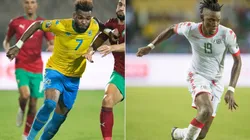 Aaron Salem Boupendza of Gabon and Bertrand Traore of Burkina Faso