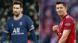 Lionel Messi (left) and Robert Lewandowski