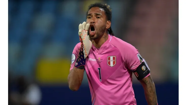 Pedro Gallese goalkeeper of Peru.