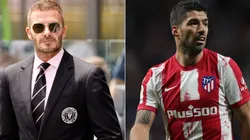 David Beckham (left) and Luis Suarez