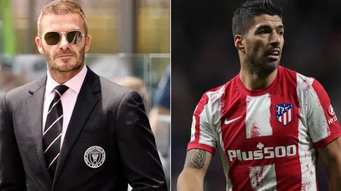 David Beckham (left) and Luis Suarez