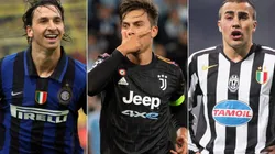 Zlatan Ibrahimovic of Inter (center), Paulo Dybala (left) and Fabio Cannavaro (right) of Juventus