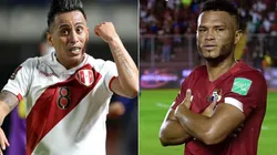 Christian Cueva of Peru (left) and Rolando Blackburn of Panama (right)