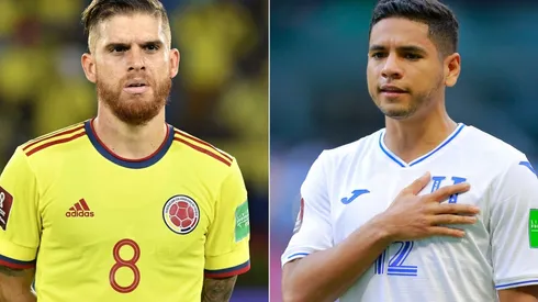 Gustavo Cuellar of Colombia (left) and Carlos Pineda of Honduras (right)