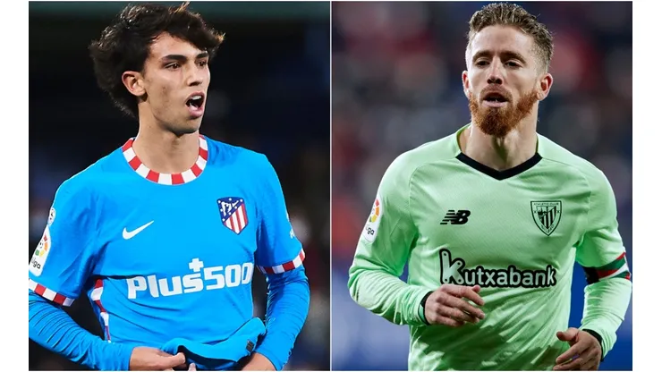 Joao Felix of Atletico Madrid (left) and Iker Muniain of Athletic Club (right)