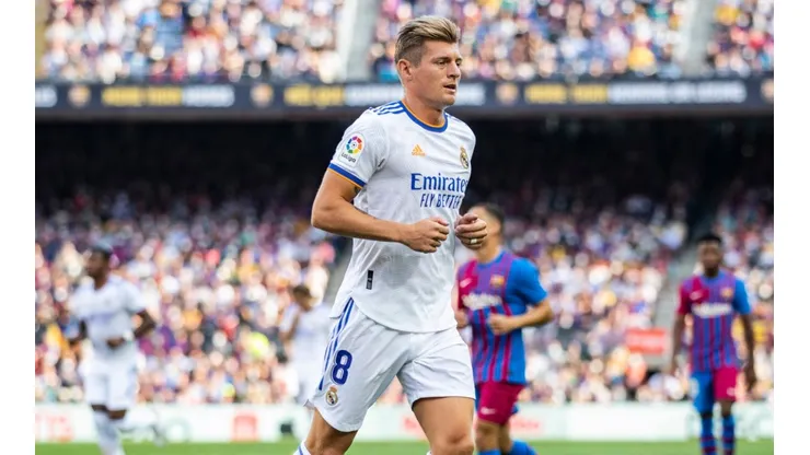 Toni Kroos during Real Madrid's 2-1 win over Barcelona this season.