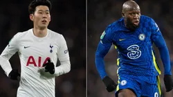Heung-Min Son of Tottenham (left) and Hotspur Romelu Lukaku of Chelsea (right)