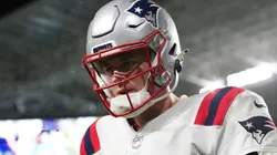 New England Patriots quarterback Mac Jones during the defeat to the Miami Dolphins in Week 18 of the 2021 NFL regular season.