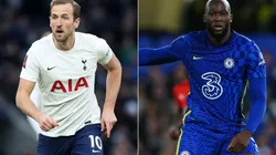 Harry Kane of Tottenham Hotspur (left) and Romelu Lukaku of Chelsea (right)
