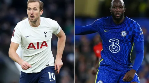 Harry Kane of Tottenham Hotspur (left) and Romelu Lukaku of Chelsea (right)