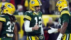 Green Bay Packers players during the 2021 new 18-weeks season