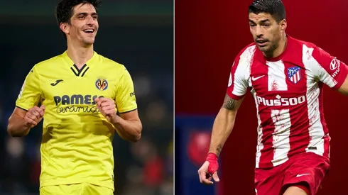 Moreno of Villarreal (right) and Suarez of Atletico Madrid (left)