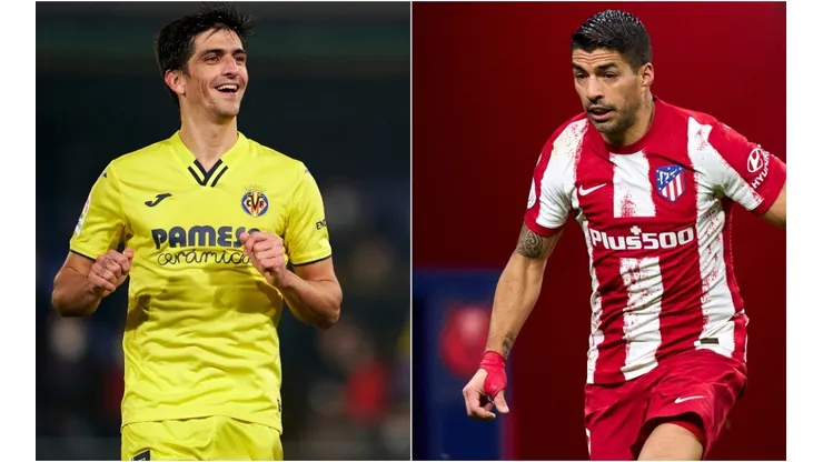 Moreno of Villarreal (right) and Suarez of Atletico Madrid (left)