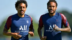 Marquinhos (left) and Neymar could be joined by another Brazilian player at PSG.