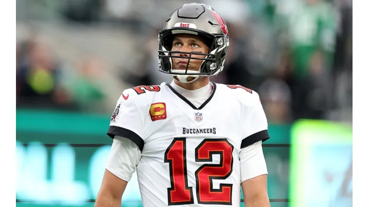 Tom Brady during the Tampa Bay Buccaneers' road win over the New York Jets in Week 17.
