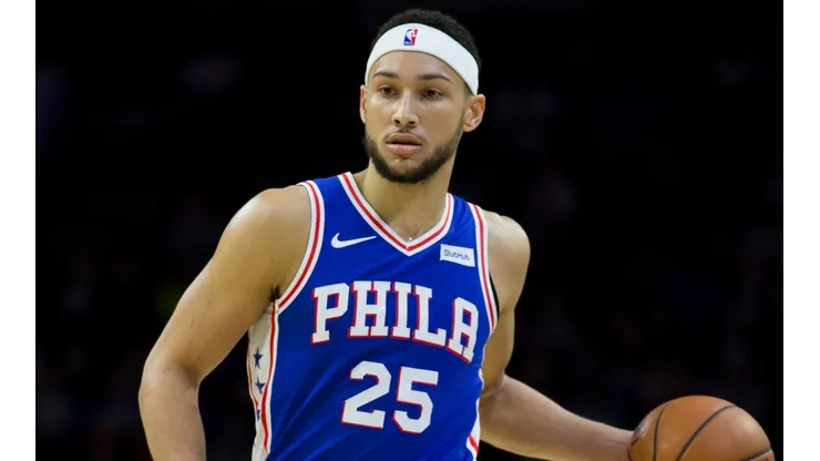 Ben Simmons in action for the Philadelphia 76ers.